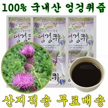 100% 국내산 엉겅퀴 즙 100ml x 30포 물 진액 엑기스 밀크씨슬 액기스, 90포