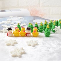 [캔들이케아] 미니어처 윈터 데코 장식 피규어 젤캔들 만들기 재료, 1개, 눈사람