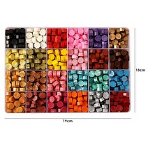 왁스타블렛 고체타블렛빈티지 8각형 씰링 왁스 태블릿 diy 스크랩북 결혼식 장식 초대장, 07 700 구슬