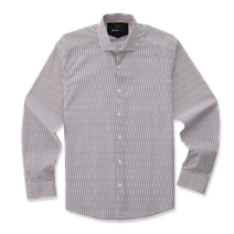 에스티코 BLACK 핑크 스트라이프 프린트셔츠_SDSRA93TTP