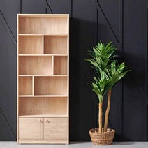 Sunshine 높은책장 전면 일자 원목 서랍장 서랍수납장