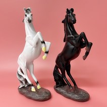 북유럽풍 멋진장식말 인테리어 풍수 장식품 거실 데스크 선반 트레이 소품샵, 화이트
