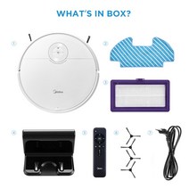 샤오미 로봇 스마트청소기 바퀴 VCR09B 로보킹 클린스테이션 I5C 무선, White I5C Robot, 벨기에, EU