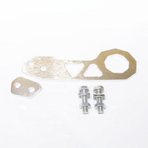 견인 고리 로프 줄 드레스업 와이어 일반 알루미늄 합금 자동차 후면 범퍼 트레일러 후크 견인 도구/9 면, 03 SILVER