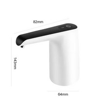 자동 물 디스펜서 펌프 전기 usb 충전식 미니 휴대용 병 갤런 음료 무선 물 자동 디스펜서 펌프, 검은 색