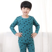 아동용 샤샤 그린 9부 20수 후라이스 실내복 상하벌