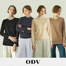 [쇼핑엔티] 23SS ODV 오디브 레이어드 니트 4종 (카라넥2+프릴넥2)