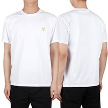 [메종키츠네] 모노크롬 폭스헤드 반팔 (IU00149KJ0008 P100)