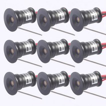 직부조명 12V 쿠커 후드 미니 실내 Downlight 디 밍이 가능한 Led 명소 캐노피 1W 15mm RGB 계단 캐비닛 빛, 02 White Housing_02 120 Degree, 06 12V White