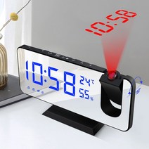 인테리어시계 거실 디지털 탁상 시계 새로운 led 디지털 알람 시계 테이블 시계 전자, 하얀