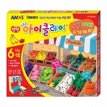 아모스 아이클레이 과일 야채 가게아모스 아이클레이 과일 야채 가게 클레이 플레이도우 점토 공작놀이 장난감, 상세페이지 참조, 본상품