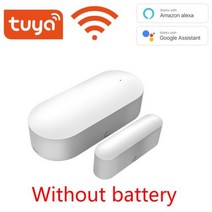 자취 싱글 혼자 감지 센서 경보음 출입문 창문 현관문 방범 Tuya WiFi 도어 내장 buzzle 무선 자기 창 감지기 자석 스위치 열기 알람 smart life App Alex, WHITE