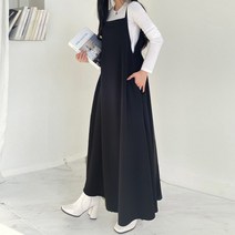 보리맘 뷔스티에 끈 롱 원피스 빅사이즈 여성의류