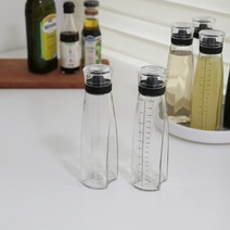 [윤자매네] 시노글라스 유리 오일병 블랙 500ml 1개(2type), 눈금X