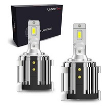 LASFIT H7 LED 전구 어댑터/리테이너/홀더 포함 다른 케이블 필요 없음 플러그 앤 플레이 6000K 쿨 화이트 라이트 운전 시야 향상 (2팩) (한국 차량과의 호