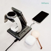 초고속 무선충전기 워치 에어팟 충전 거치대 탁상용, 갤럭시워치_합본2 IQW-6100