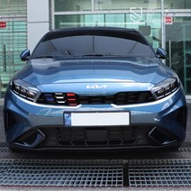 JS automotive 더뉴K3 라디에이터 프론트 프런트 그릴 앞 범퍼 국기 라인 삼선 삼색 포인트 데칼 차량 드레스업 스티커, F.이탈리아(운전석)