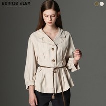 보니알렉스BONNIE ALEX 핀턱 스티치 라이닝 블라우스