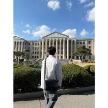 남녀공용 미니 크로스백 레더 메신저백 데일리 핸드폰 미니멀 가방 숄더백