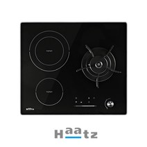 하츠 GEC-3601GARH 가스 하이브리드 쿡탑 하이라이트 가스렌지 가스쿡탑 3구 쿡탑연동, 일반가스(LPG)