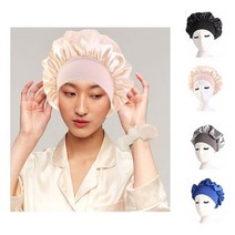 수면모자 슬립캡 남여공용 솔리드 두건 실내