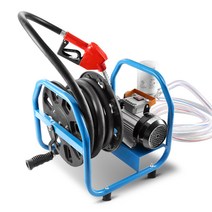 휴대용 농업용 경유이송펌프 선박 급유기 주유건, 12V 릴 펌프 + 스틸 와이어 튜브