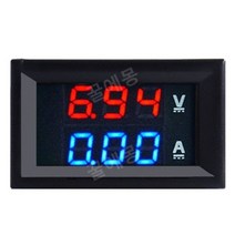 DC 100V 10A 전압계 전류계 블루 레드 LED 앰프 듀얼 디지털 볼트 미터 게이지, 10A 레드 블루