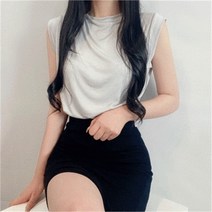 [비위치] 이중 셔링 여신 나시티셔츠