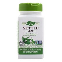 Natures Way 네틀 리프 435mg 베지테리안 캡슐, 100개입, 6개