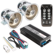 자동차경보음 사이렌 온보드 800w600w400w 혼 무선 호출기 스피커 개조 12v24v, 만능인, 단일 스피커, 정품세트600w에는2개의실버스틸혼