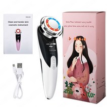 ems 뱃살빼는 복부 운동 트레이닝 기구 저주파 마사지기 얼굴 마사지용 마사지 미세, 하얀색, 씨엔