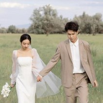 이브닝드레스 빅사이즈 웨딩 피로연 신부 드레스 한국 사진 흰색 심플한 슬림 이브닝, WHITE+4+바닥 사이즈