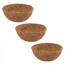 Ursmart 야채 야외 야자수 재배자 20cm를 거는 식물에 대한 2X 라운드 코코 라이너, 20cm, Coir, 브라운