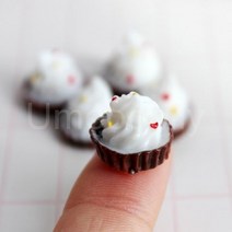 미니어쳐 가구 소품 1/6 스케일 인형 집 미니어처 케이크 빵 DIY 디저트 미니 음식 BJD 주방 액세서리, 5pcs cake 2