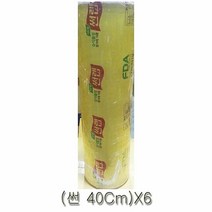 식품랩 식품포장랩 썬 랩 업소용 위생 40cm X6 주방용랩, 1
