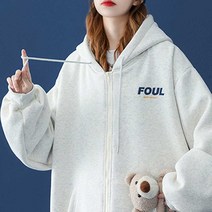 학생 후드 집업 교복 코디 간절기 데일리룩 아우터 학생오버사이즈패션_[230301EA]
