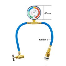 R134A 자동차 Ac 냉매 충전 호스 키트 게이지 A/c가있는 충전 호스 1/2 충전 측정 키트는 에어컨 Pressu