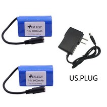 7.4V 6000mah 충전식 배터리 T188 2011-5 RC 어군 탐지기 낚시 미끼 보트 예비 부품 2S, 04 2B US