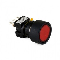 1A1B 푸쉬온 자동 복귀 리턴 전원 스위치 매입형 24V DC LED ON-(ON) 16mm KBL160M-L3C1, 블루 [KBL160M-L3CB1]