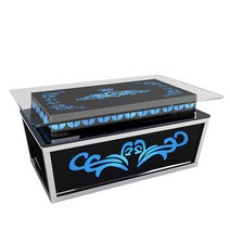 룸싸롱 쇼파 소파 나이트 클럽 카페 까페 식당 코너 U 자형 L 카드 좌석 주문제작, 15 커피 테이블 스타일 1/스퀘어