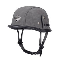 독일군 병정 모모쭌 오토바이 바이크 하이바 헬멧 할리 반모 여름 오픈스페이스 레트로 빈티지 헬멧 유광 무광 xxxl, BI