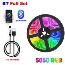 LED1-5m 10m 20m 30m 블루투스 LED 스트립 침실 장식 네온 조명 컬러 5050 Led RGB 테이프 TV 백라이트, [03] BT, [01] not waterproof, [01] 4m