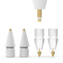 로랜텍 애플펜슬 펜촉 반영구 메탈 샤프 팁스 2세대 / 1세대, 화이트