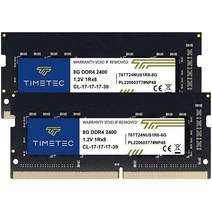 Timetec Hynix IC 16GB 키트(2x8GB) DDR4 SODIMM 인텔 NUC 키트/ 미니 PC/ HTPC/ NUC 보드 2400MHz PC4-19200 비 ECC 언, 4GB