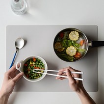 북유럽 실리콘 식탁매트(5color), 없음, 직사각.그레이