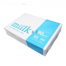 B5복사용지 국산 80g 500매 1권 B5복사지 밀크, 단품, 단품