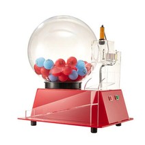 자동 로또추첨기 경품 무작위 이벤트 게임기 뽑기판, 스몰 레드 - 투톤 볼 51개