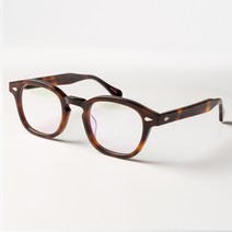 일본 수제 뿔테 안경 테 아넬 형 레트로 빈티지 49mm 아세테이트 클리어 그라데이션