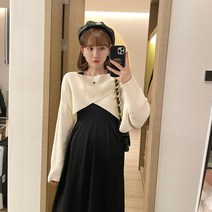 임산부출근룩 볼레로 니트 겨울 원피스 세트 예쁜 직장맘옷 임부복 임신복 오피스룩 데일리룩