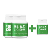 밀스원 액티컷플러스다이어트 돌외잎 추출물 다이어트 보조제 60정 1개월분, 단품, 단품